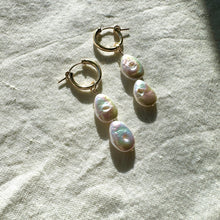 Load image into Gallery viewer, pearl teardrop charms (hoops not included)