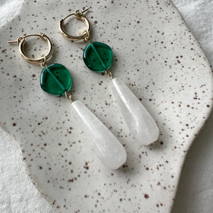 quartz charms (hoops not included)