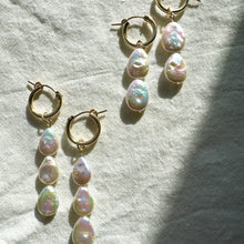 Load image into Gallery viewer, pearl teardrop charms (hoops not included)