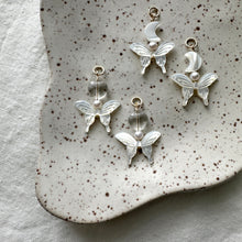 Load image into Gallery viewer, mother of pearl butterfly charms (hoops not included)