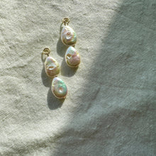 Load image into Gallery viewer, pearl teardrop charms (hoops not included)