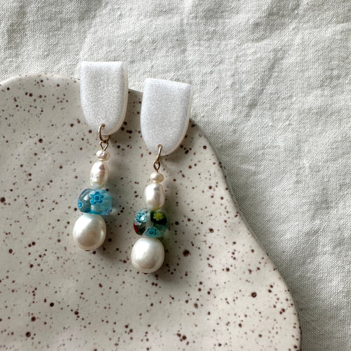 freshwater pearl drops (gold filled)