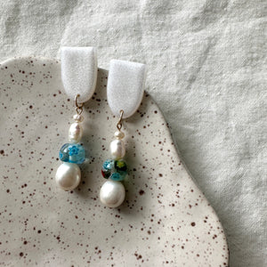 freshwater pearl drops (gold filled)