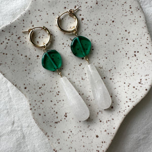 quartz charms (hoops not included)