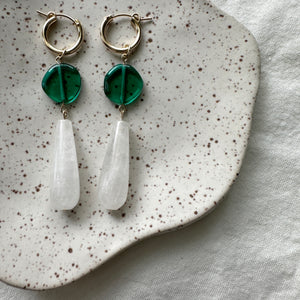 quartz charms (hoops not included)