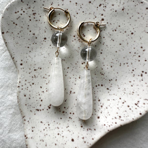 quartz charms (hoops not included)