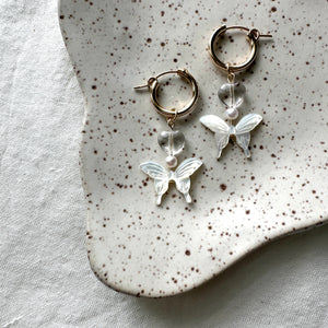 mother of pearl butterfly charms (hoops not included)