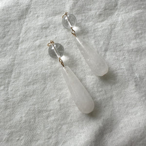 quartz charms (hoops not included)