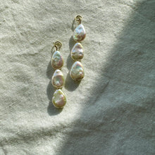 Load image into Gallery viewer, pearl teardrop charms (hoops not included)