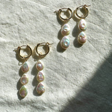 Load image into Gallery viewer, pearl teardrop charms (hoops not included)