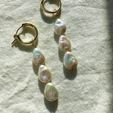 Load image into Gallery viewer, pearl teardrop charms (hoops not included)