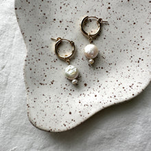 Load image into Gallery viewer, dainty pearl charms (hoops not included)