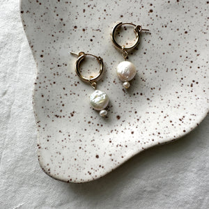 dainty pearl charms (hoops not included)