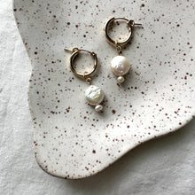 Load image into Gallery viewer, dainty pearl charms (hoops not included)