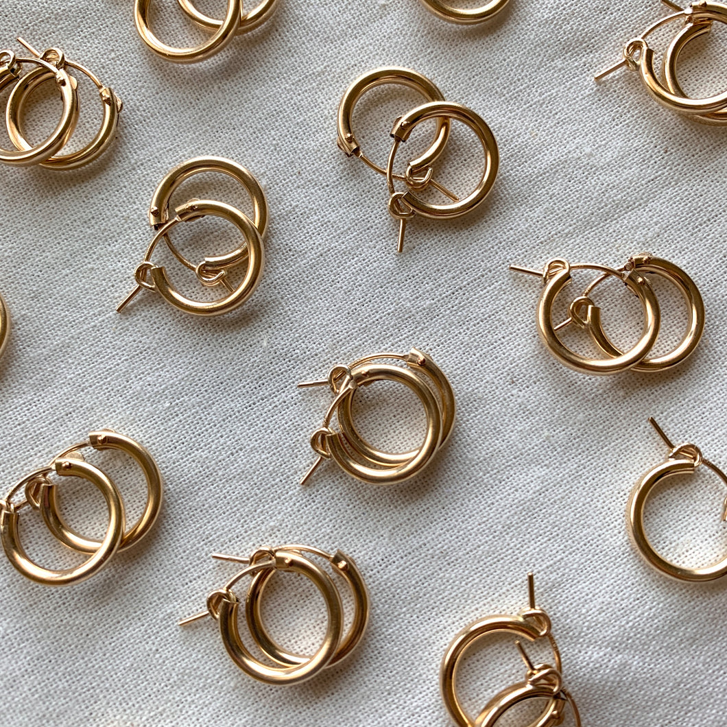 14k Gold Filled Hoops (15mm)