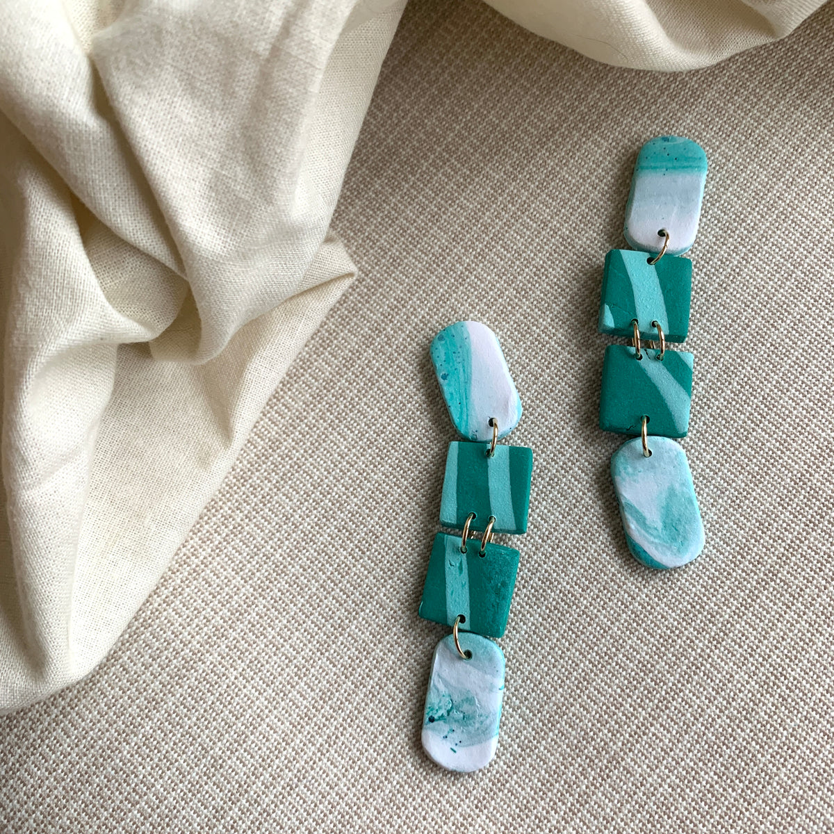 WBCC Polymer Clay Earrings Emile Water Bear Clay Co.