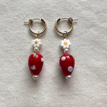 Load image into Gallery viewer, strawberry fields charms (hoops not included)