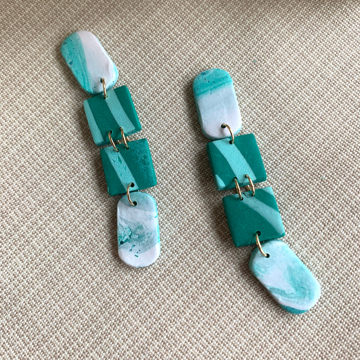 WBCC Polymer Clay Earrings Emile Water Bear Clay Co.